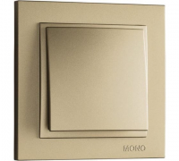 Выключатель одноклавишный Mono Electric Despina 10А 250В титан 102-222225-100