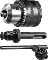 Набор ''Мастер'': Патрон ключевой 13 мм, ''SDS+'' адаптер, ключ для патрона, посадочная резьба 1/2'', Д 2.0-13мм ЗУБР 29081-H3