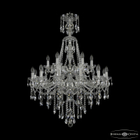 Подвесная люстра Bohemia Ivele Crystal 1415/12+6/300/XL-114/2d Ni