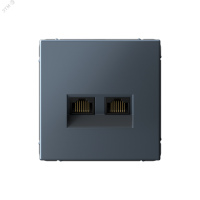 ARTGALLERY РОЗЕТКА двойная компьютерная RJ45+RJ45, кат. 5е, механизм, ГРИФЕЛЬ Systeme Electric GAL000785
