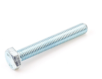 Болт DIN 933 М6х10 полная резьба шестигранная голова класс прочности 5.8 покрытие цинк Крепдил DIN933-M6х10