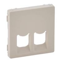 Лицевая панель Legrand Valena Life розетки телефонной RJ-11/Ethernet RJ-45 слоновая кость 755421