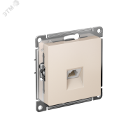 Розетка ATLASDESIGN компьютерная RJ45 механизм бежевый Systeme Electric ATN000283