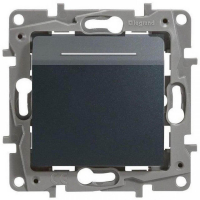 Выключатель карточный Legrand Etika с выдержкой времени и подсветкой антрацит 672693