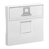 Розетка RJ45, категории 5e (ширина 2 модуля) EKF E2MK015E-135-10