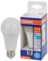 Лампа светодиодная LED 15Вт Е27 6500К 1521Лм груша 220В (замена 150Вт) OSRAM LEDVANCE 4099854186219