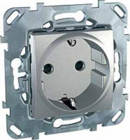 Розетка Schneider Electric Unica с/з со шторками 16A 250V MGU5.037.30ZD