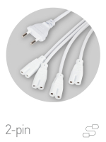 Разветвитель сетевой для линейных светильников Эра Разветвитель 4х IEC C7 2 м Б0061036