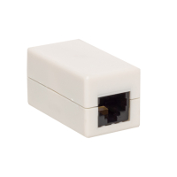 Адаптер проходной TERACOM Cat.5E неэкранированный RJ45-RJ45 белый EKF TRC-INLC-2RJ45-5EUTP-WH