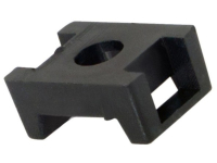 Площадка для крепления стяжки ПС-2 22х16 мм черная 100 шт, REXANT 07-2103