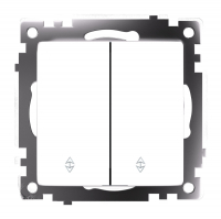 Переключатель одноклавишный Stekker GLS10-7107-01 Катрин 49166