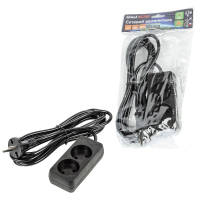 Удлинитель бытовой Uniel Ultra S-CU2-3 BLACK UL-00009976