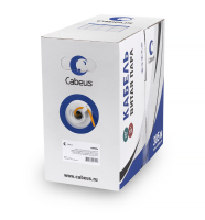 Витая пара (U/UTP).4 пары (23 AWG). одножил. LSZH. нг(А)-HF. (305 м) Cabeus UTP-4P-Cat.6-SOLID-LSZH 7259c