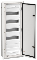 TITAN 5 Корпус металлический ЩРв-60 (1х60) 880х365х130мм IP31 белый (одна дверь) IEK TI5-50-V-060-31