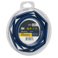 Трубка термоусадочная ТТУ нг-LS 2/1 синяя (2м/упак) IEK UDR12-002-001-002-K07-T