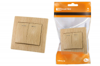 Выключатель двухклавишный с подсветкой Таймыр TDM Electric SQ1814-0205