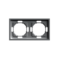 Рамка 2-местная Stekker Эмили PFR00-5002-09 антрацит soft touch 49937