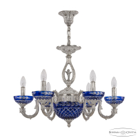 Подвесная люстра Bohemia Ivele Crystal Florence 71403P/6/175 NW P Clear-Blue/H-1J FA10S