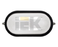 Светильник НПП1401 черный/овал 60Вт IP54 IEK LNPP0-1401-1-060-K02