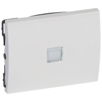 Лицевая панель Legrand Galea Life выключателя с подсветкой белая 777011