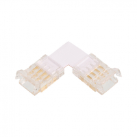 Коннектор угловой для ленты SMD RGB шириной 10мм, комплект 3шт. WOLTA WLS-4PIN-RGB-10MM-L