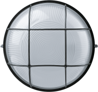 Светильник НПП-100w термостойкий круглый с решеткой IP54 черный Navigator Group 94809 14730