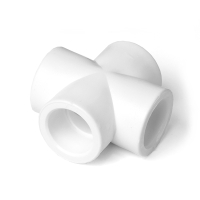 Крестовина 50 полипропиленовая PPR белая PRO AQUA PA17016