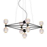 Подвесная люстра DeLight Collection Elliot Diamante MD20022005-9B black/chrome