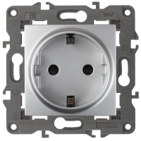 Розетка 2P+E Schuko со шторками Эра 14-2102-03 Б0034274