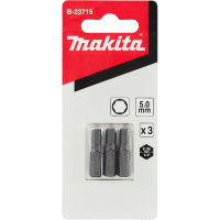 Насадка бита HEX5.0, 25 мм, C-form, 3 шт. Makita B-23715