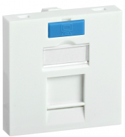 Вставка 45х45мм для 1 модуля Keystone Jack с маркером ITK CS6-12M