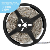 Светодиодная лента Gauss 9.6W/m 120LED/m 2835SMD холодный белый 5M 355000310