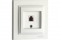 Розетка телефонная Rj45 Cat3 Mono Electric Despina жемчуг 102-252505-124