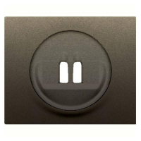 Лицевая панель Legrand Galea Life розетки акустических систем темная бронза 771200