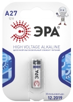 Батарейка A27-1BL SUPER Alkaline (40/160/19200) ЭРА C0038442