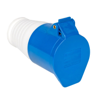 Розетка кабельная 16А 2Р+Е IP44 переносная 220В EKF ps-213-16-220