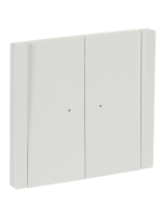 FORTE&PIANO Выключатель 2-клавишный проходной с индикацией 10А FP208 белый IEK FP-V22-1-10-1-K01