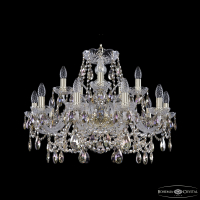 Подвесная люстра Bohemia Ivele Crystal 1411/10+5/240 G R801
