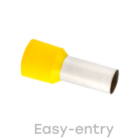 Наконечник штыревой втулочный изолированный НШвИ 25.0-16 (50шт) EKF nhvi-25.0-16