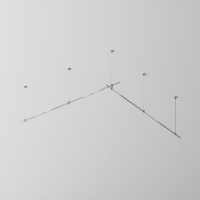 Основание двухуровневое на тросовых подвесах Hang для трековых светильников Maytoni Technical Flarity TFC-Flar-H06-PT