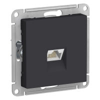 Розетка компьютерная RJ45, механизм Systeme Electric AtlasDesign Карбон ATN001083