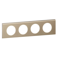 Рамка 4-постовая Legrand Celiane никель велюр 069114