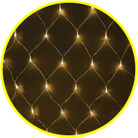 Гирлянда новогодняя светодиодная NGF-N01-156WW-12-1.5х1.5м-230-TR-IP20 Navigator Group 61846 21288