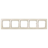 Рамка 5-постовая Legrand Valena жемчужная 770475