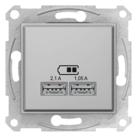 Розетка компьютерная 2xUSB Schneider Electric Sedna 2.1A SDN2710260