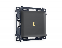 Комплект механизма 1-кл выключателя с подсветкой Ambrella Volt Alfa MA902010