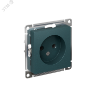 Розетка ATLASDESIGN без заземления 16А механизм изумруд Systeme Electric ATN000841