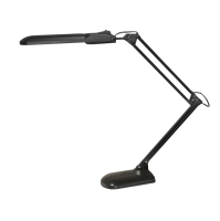 Светильник Дельта + 11 Вт настольный c лампой КЛЛ 2G7 черный на подставке с АПП Трансвит 68811016