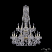 Подвесная люстра Bohemia Ivele Crystal 1409/10+5/240/h-91/2d G
