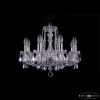 Подвесная люстра Bohemia Ivele Crystal 1402/8/160 Ni Leafs